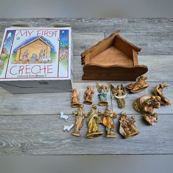 My First Crech Roman brand with extras, Ariel First issue Presepio manger - Picture 1 of 15